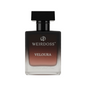 Perfume bottle labeled 'Weirdoss Veloura' on a white background